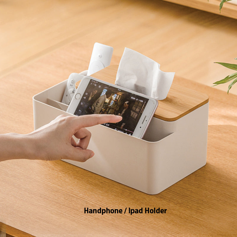 Bamboo Tissue Box holder