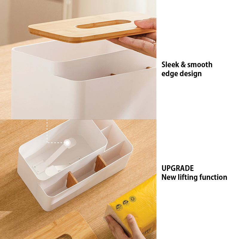 Bamboo Tissue Box holder