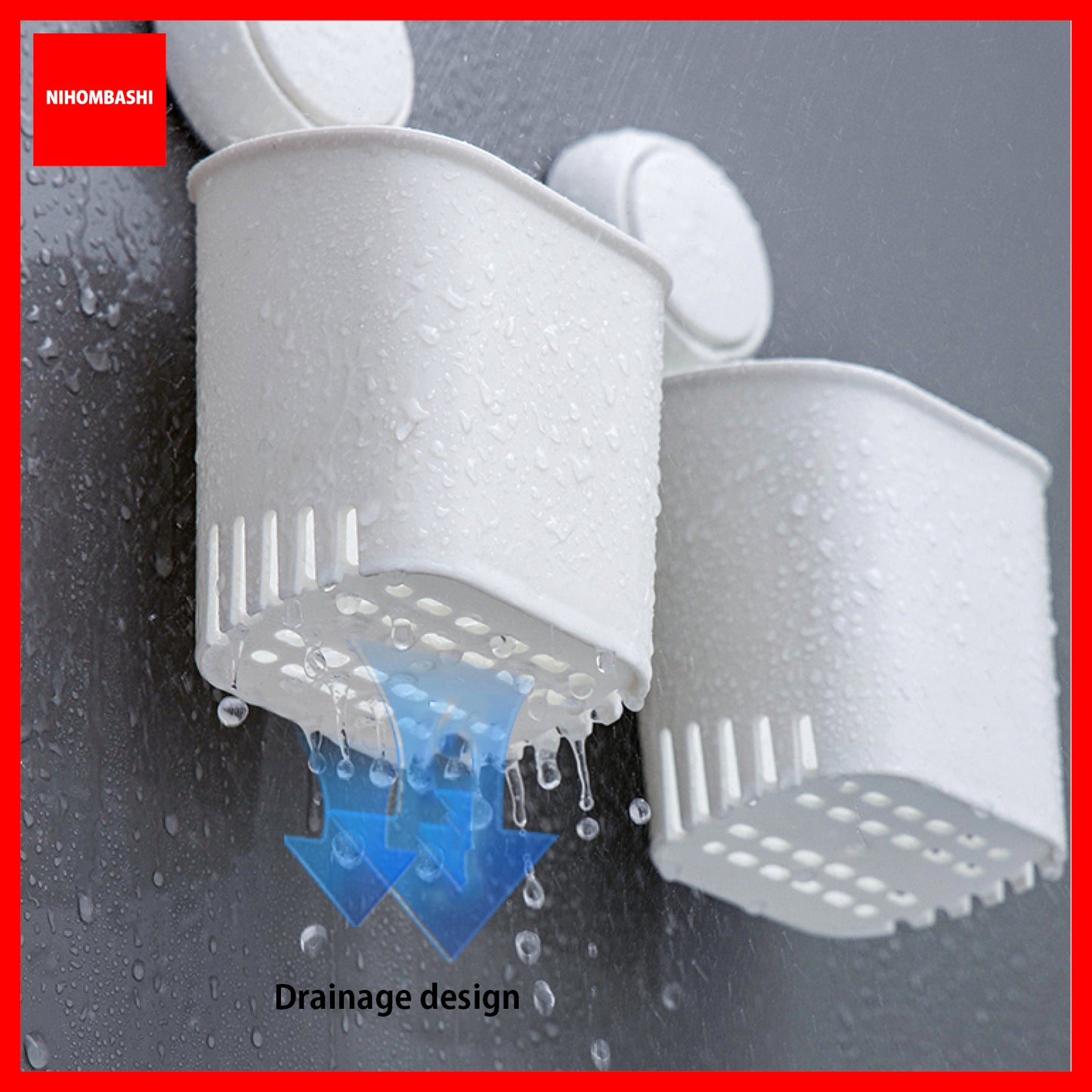 (1pc/2pcs) Bathroom Multifunctional Toothbrush Cup Holder