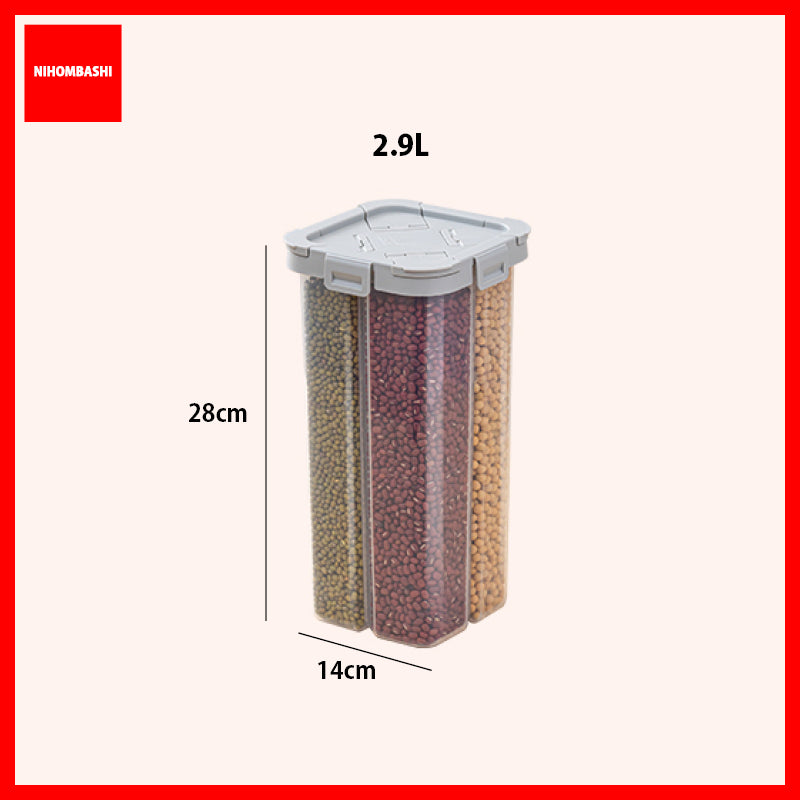 Grains Cereal Food Storage Air Tight Container with 4 Locks