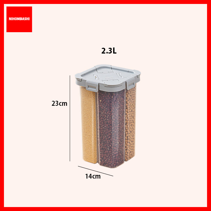 Grains Cereal Food Storage Air Tight Container with 4 Locks
