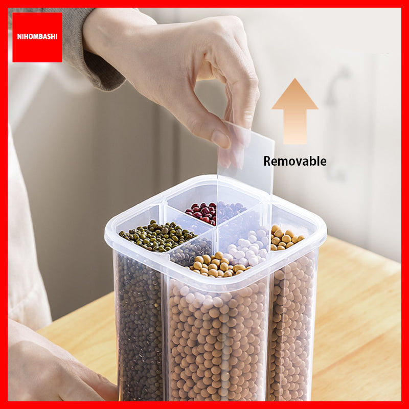 Grains Cereal Food Storage Air Tight Container with 4 Locks