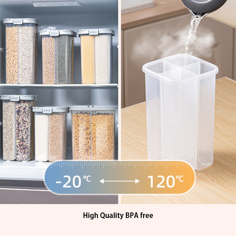 Grains Cereal Food Storage Air Tight Container with 4 Locks