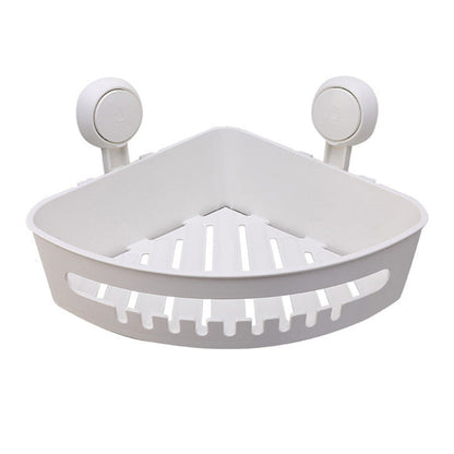 Bathroom Suction Shower Rack Corner Storage Organizer