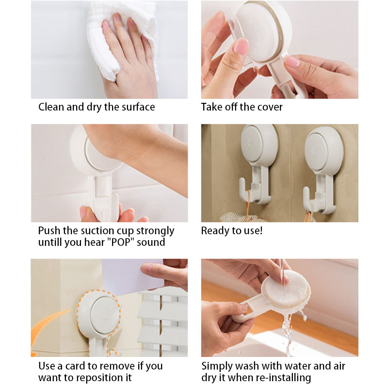 Reusable Removable Strong Suction Hook