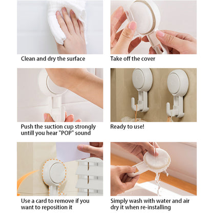 Reusable Removable Strong Suction Hook