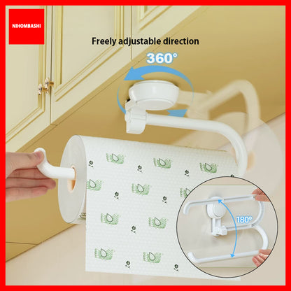 Vacuum Suction Cup Kitchen Roll Towel Holder