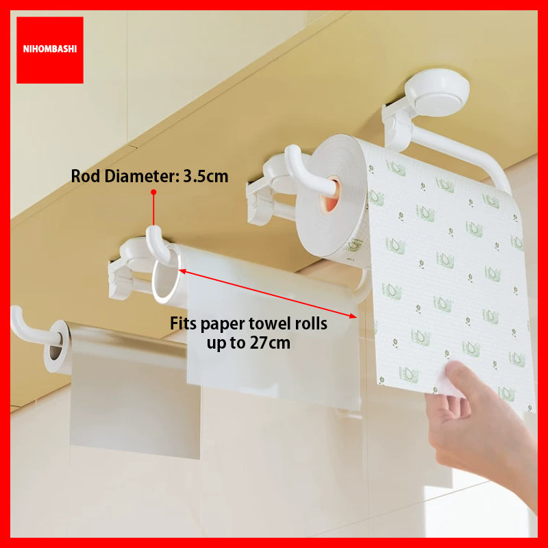 Vacuum Suction Cup Kitchen Roll Towel Holder