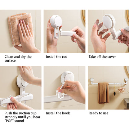 Suction Cup Bathroom Towel Hanger Hook