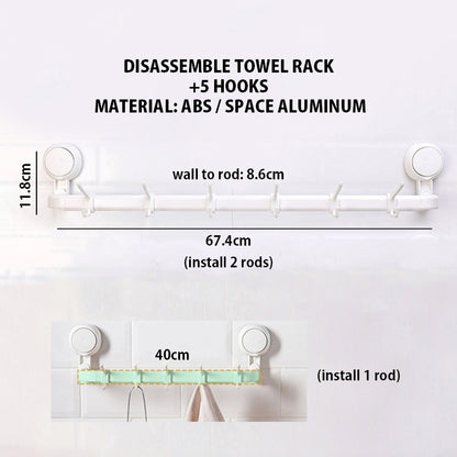 Suction Cup Bathroom Towel Hanger Hook