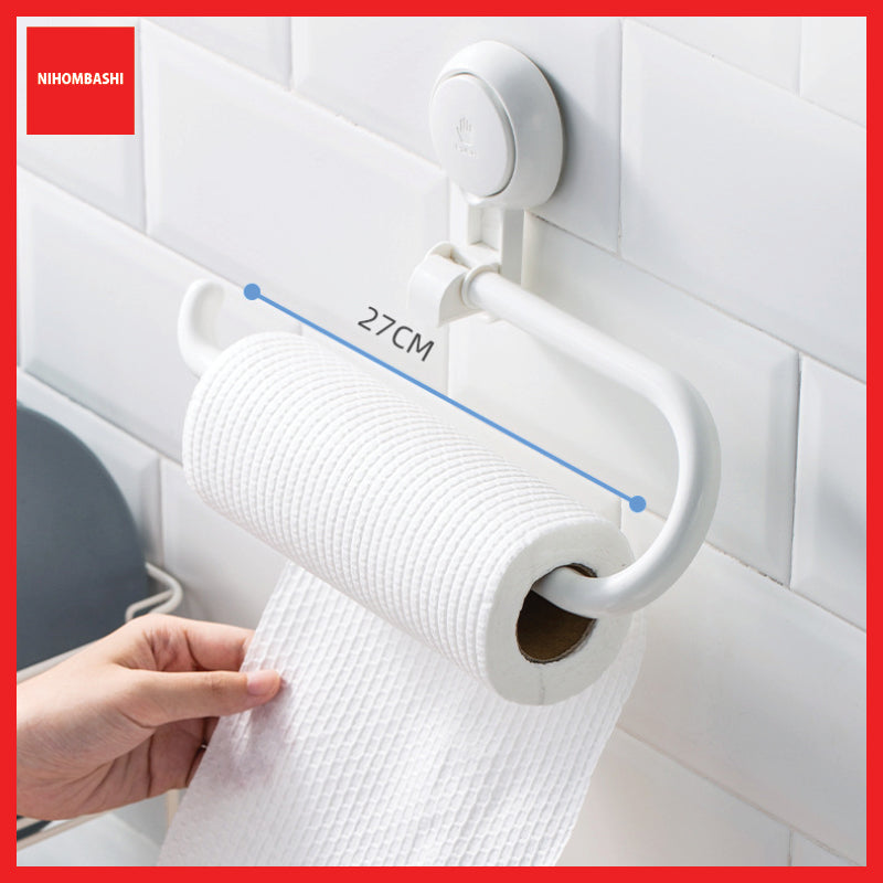 Vacuum Suction Cup Kitchen Roll Towel Holder