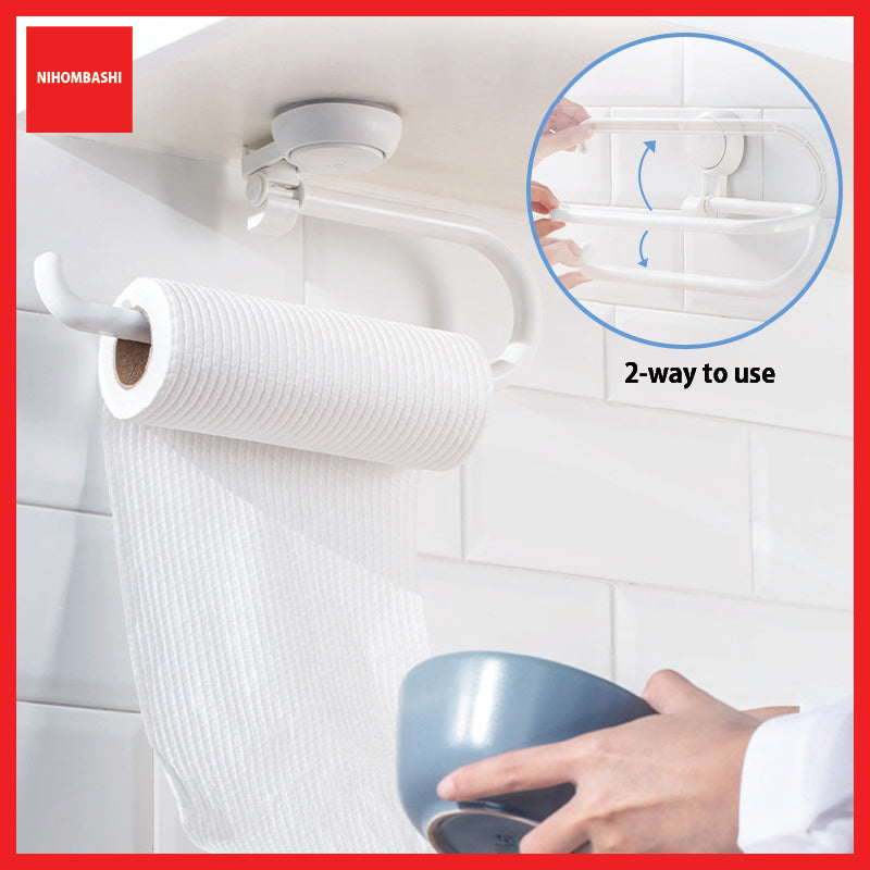 Vacuum Suction Cup Kitchen Roll Towel Holder