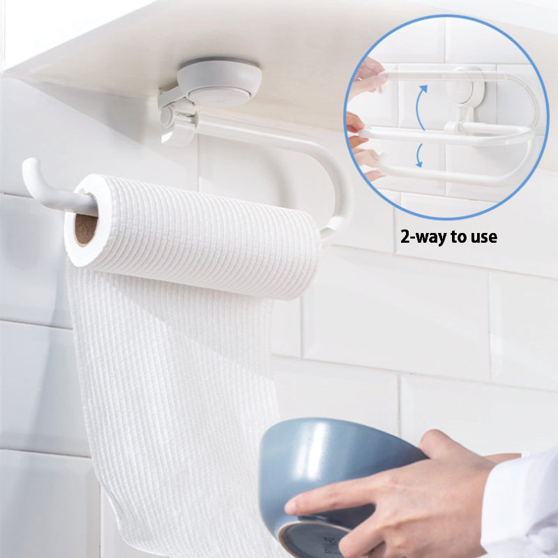 Vacuum Suction Cup Kitchen Roll Towel Holder