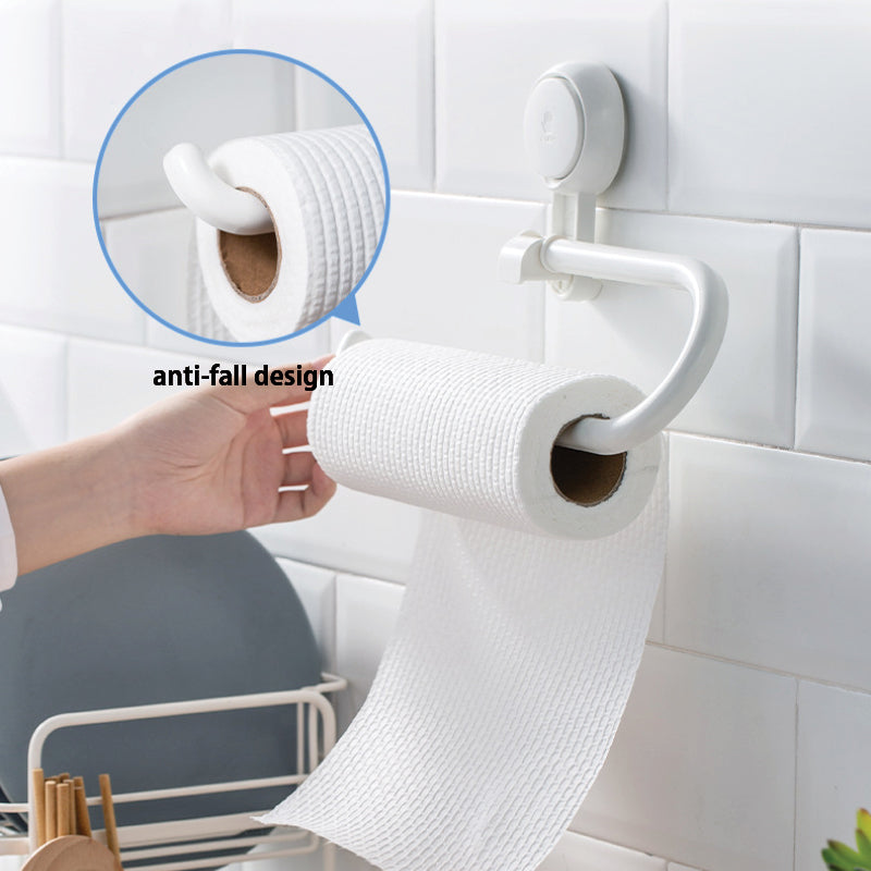 Vacuum Suction Cup Kitchen Roll Towel Holder