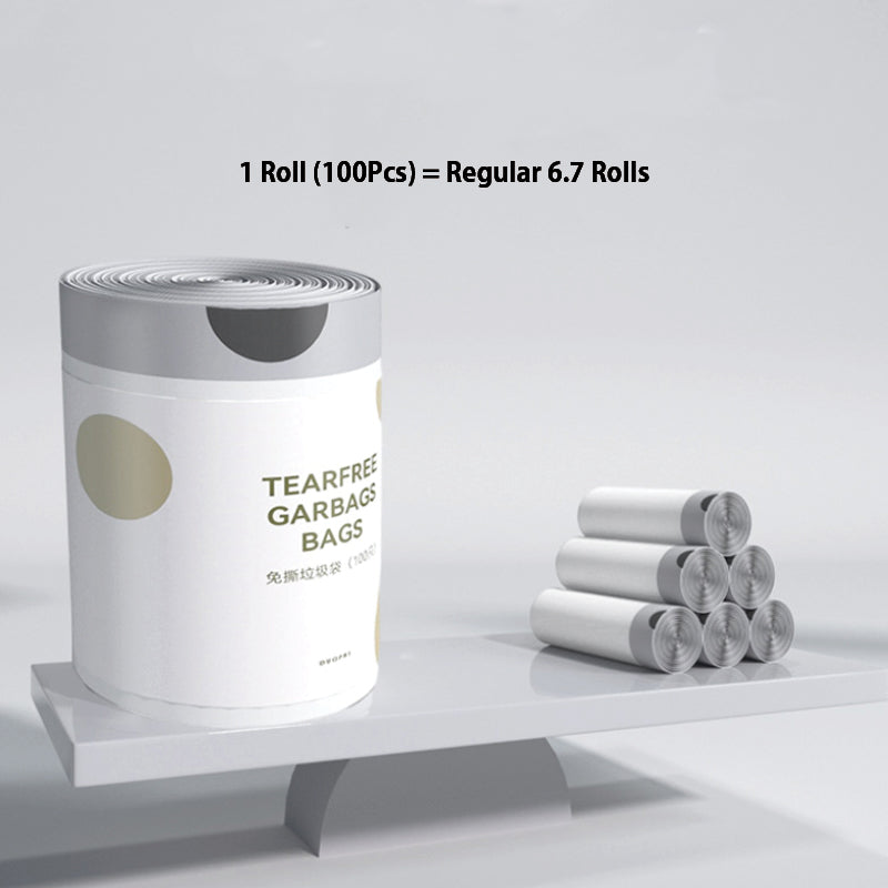 Extra Thick Large Roll Tear-Free Drawstring Garbage Bag