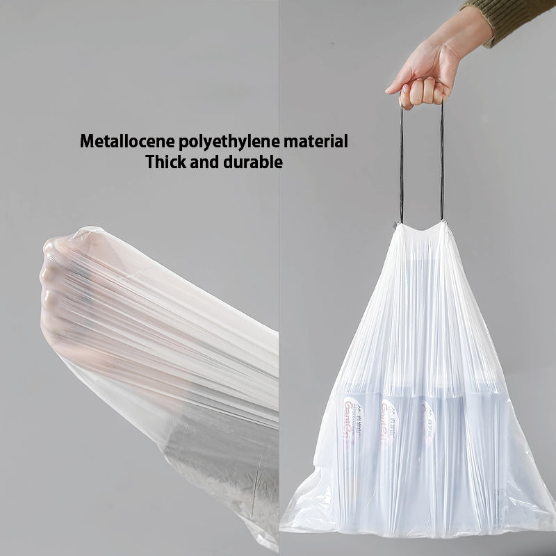 Extra Thick Large Roll Tear-Free Drawstring Garbage Bag