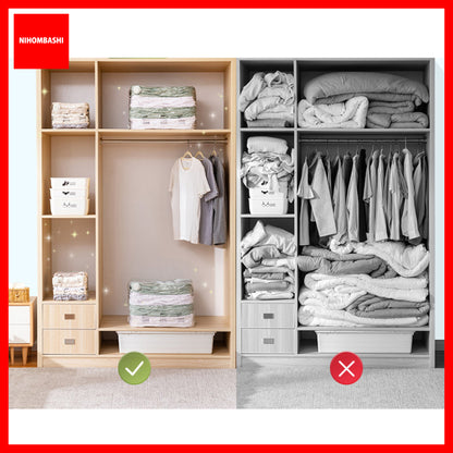 (9pcs) No PumpThree-Dimensional Vacuum Bags For Clothes