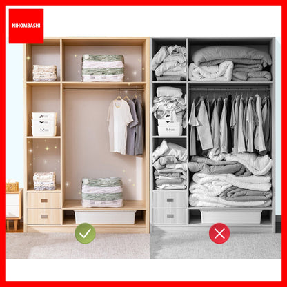 (9pcs) No PumpThree-Dimensional Vacuum Bags For Clothes