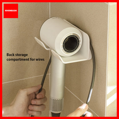 Punch Free Hair Dryer Storage Rack Holder